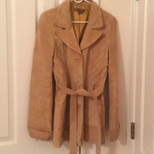 Suede leather jacket